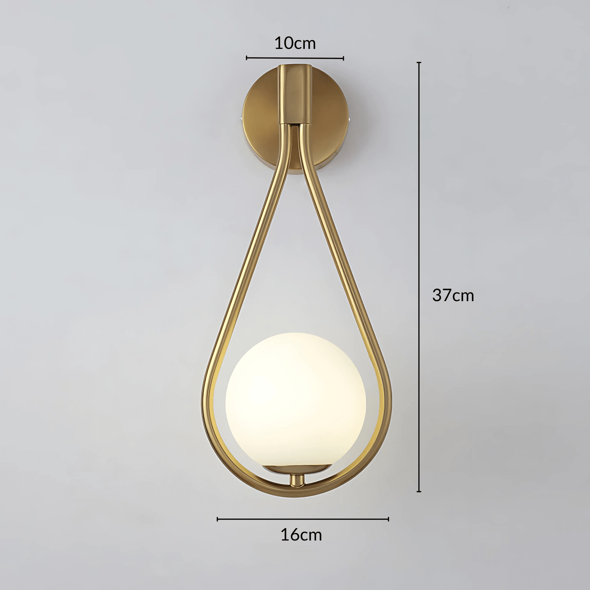 Teardrop Wall Light Fixture Elegant Modern Finishes Set NALANI
