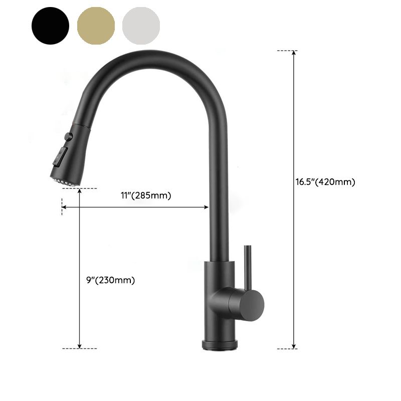 Touch Sensor Kitchen Faucet With Pull Down Sprayer High Arc NALANI