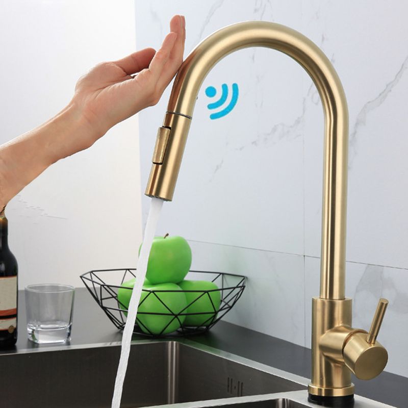 Touch Sensor Kitchen Faucet With Pull Down Sprayer High Arc NALANI