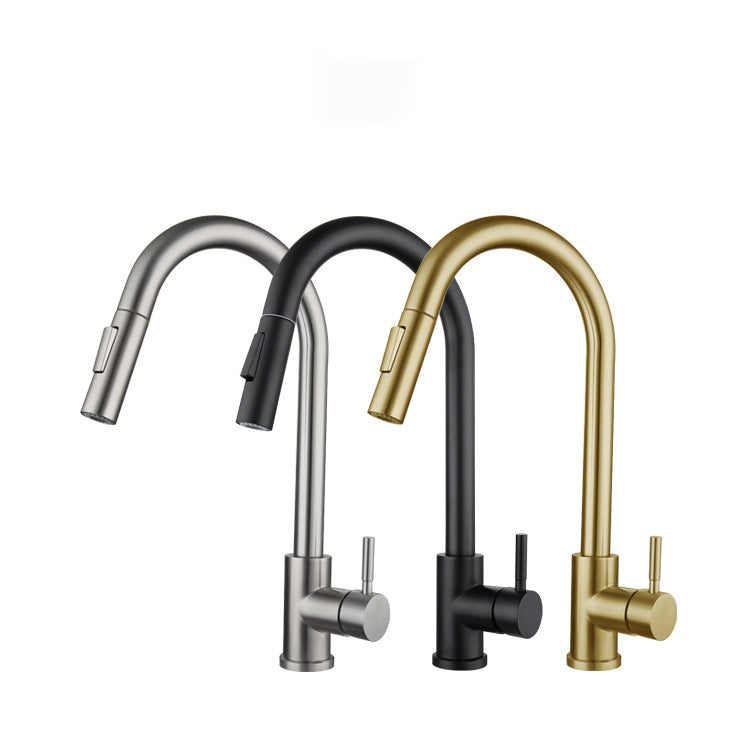 Touch Sensor Kitchen Faucet With Pull Down Sprayer High Arc NALANI