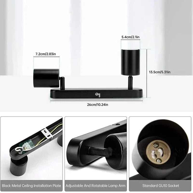 Track Adjustable Spotlight for Flexible Lighting Solutions NALANI