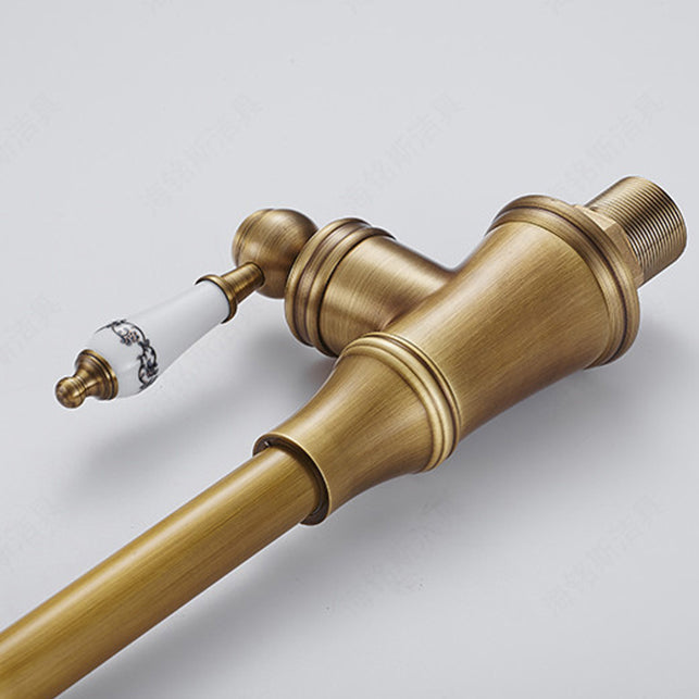 Traditional 1-Hole Gooseneck Kitchen Faucet Spout Swivel NALANI