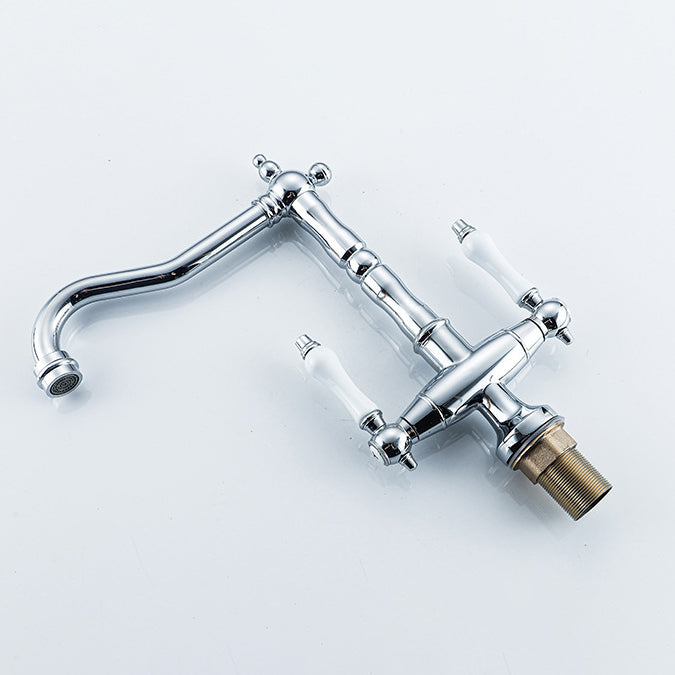 Traditional Kitchen Bar Faucet Double Handle High Arch NALANI