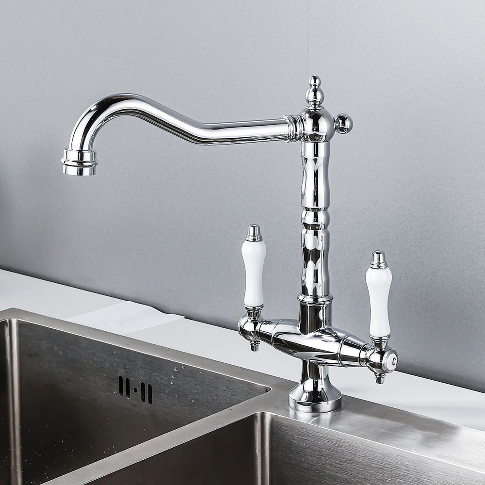 Traditional Kitchen Bar Faucet Double Handle High Arch NALANI
