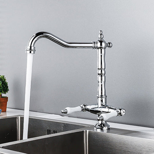 Traditional Kitchen Bar Faucet Double Handle High Arch NALANI