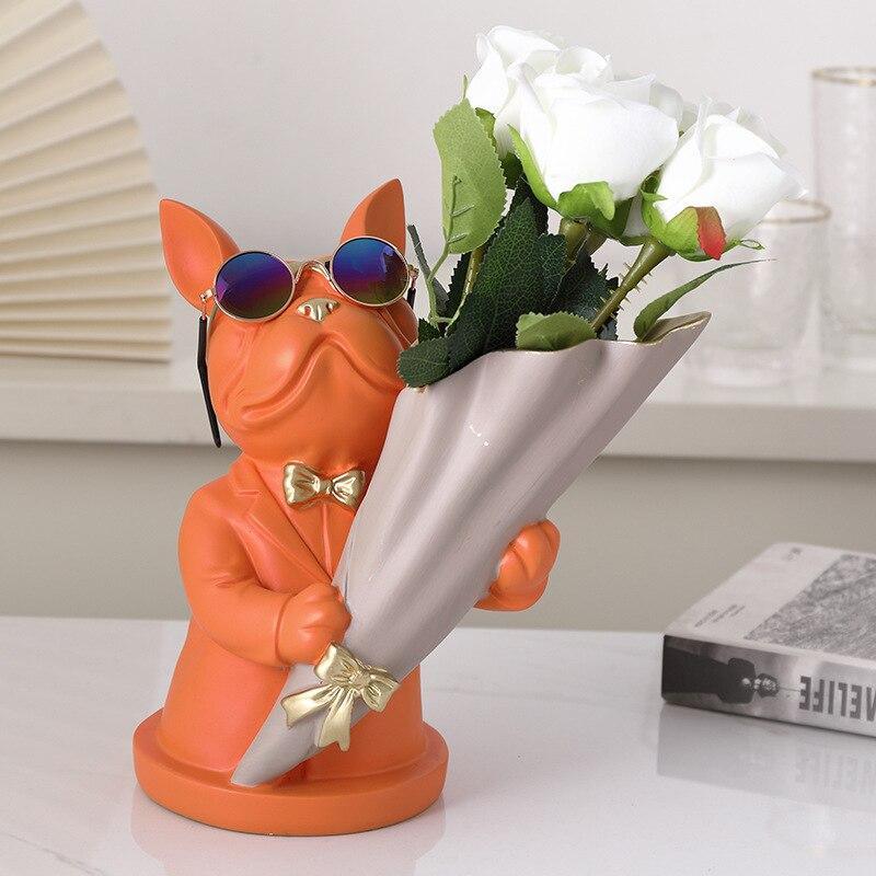Trendy French Bulldog Vase Perfect for Home Decor and Gifting NaLani