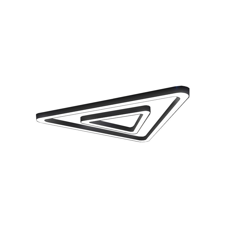 Triangular Black Modern LED Ceiling Light Chandelier NALANI