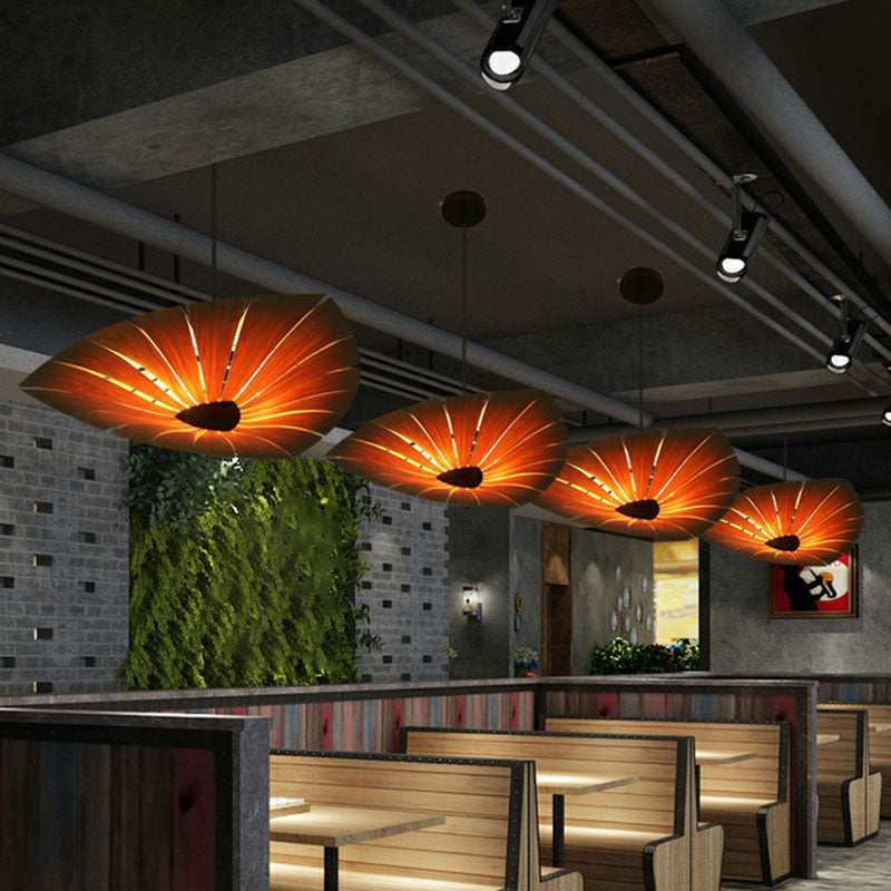 Triangular Wood Pendant Chandelier for Dining Room Lighting NALANI