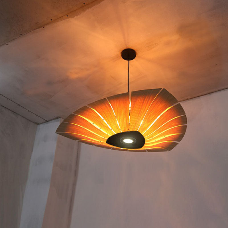 Triangular Wood Pendant Chandelier for Dining Room Lighting NALANI