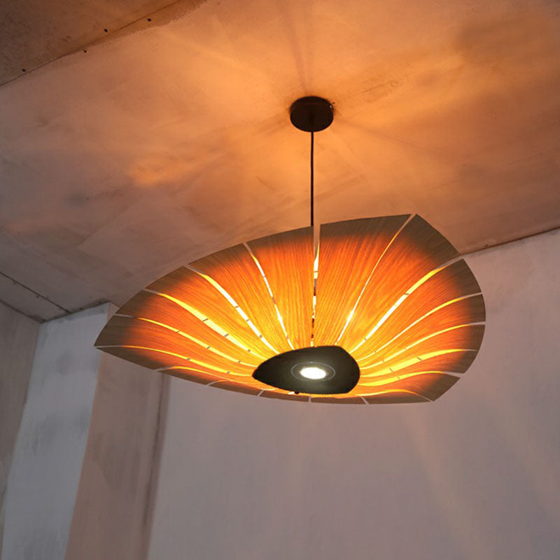 Triangular Wood Pendant Chandelier for Dining Room Lighting NALANI