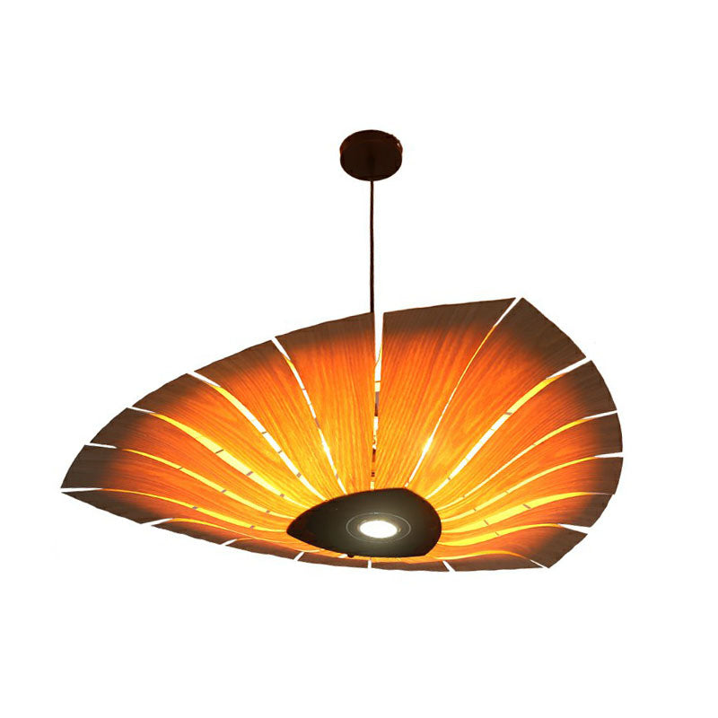 Triangular Wood Pendant Chandelier for Dining Room Lighting NALANI