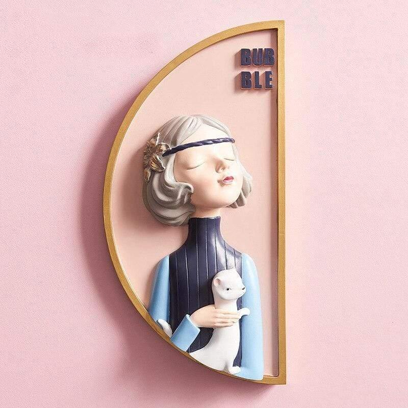 Unique Wall Decor for Home Accent High Quality Resin Art Piece Style F NaLani