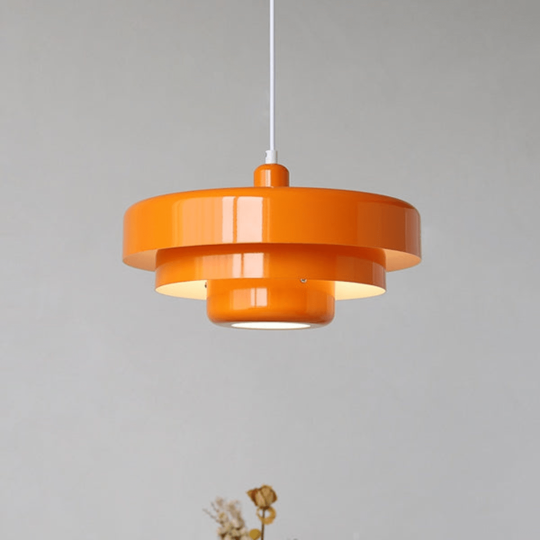 Vintage LED Hanging Lamp for Elegant Interior Lighting Orange Warm light NaLani
