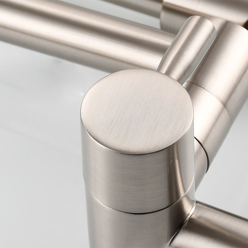 Wall Mounted Pot Filler Faucet With Pull Down Spout Handle NALANI