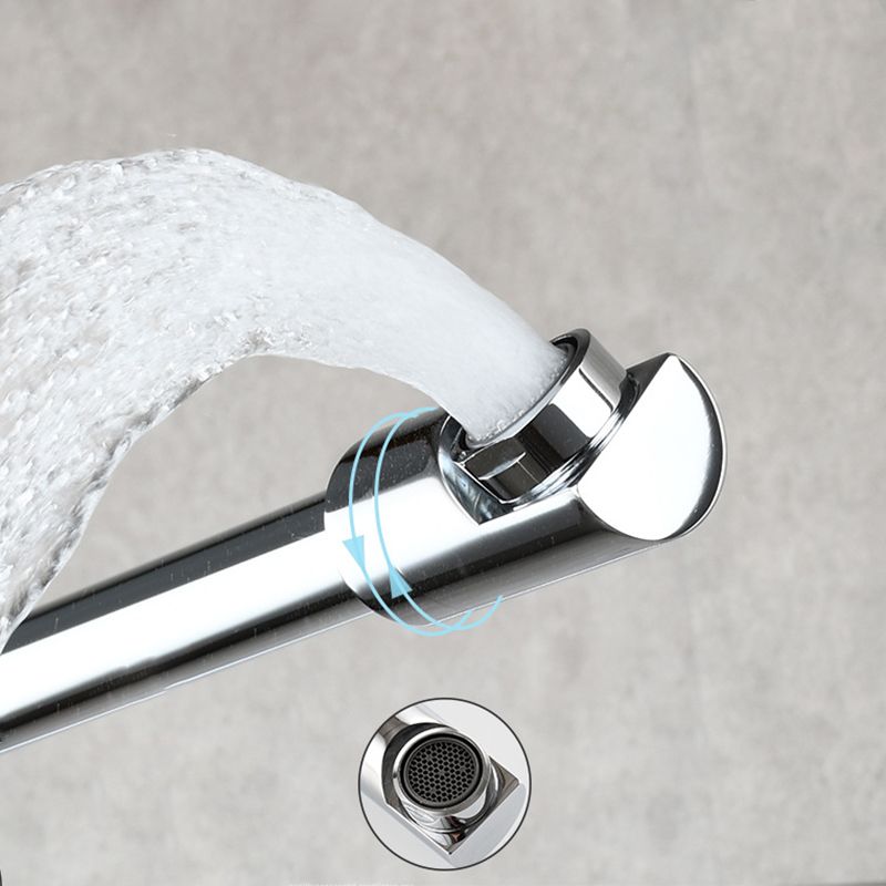 Wall Mounted Pot Filler Faucet With Pull Down Spout Handle NALANI