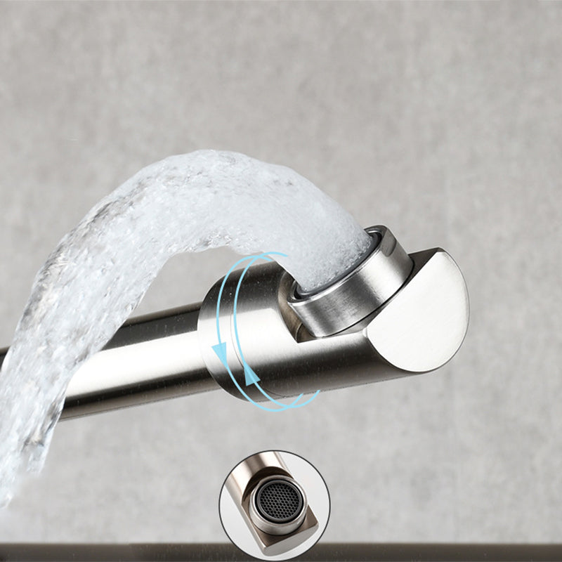 Wall Mounted Pot Filler Faucet With Pull Down Spout Handle NALANI