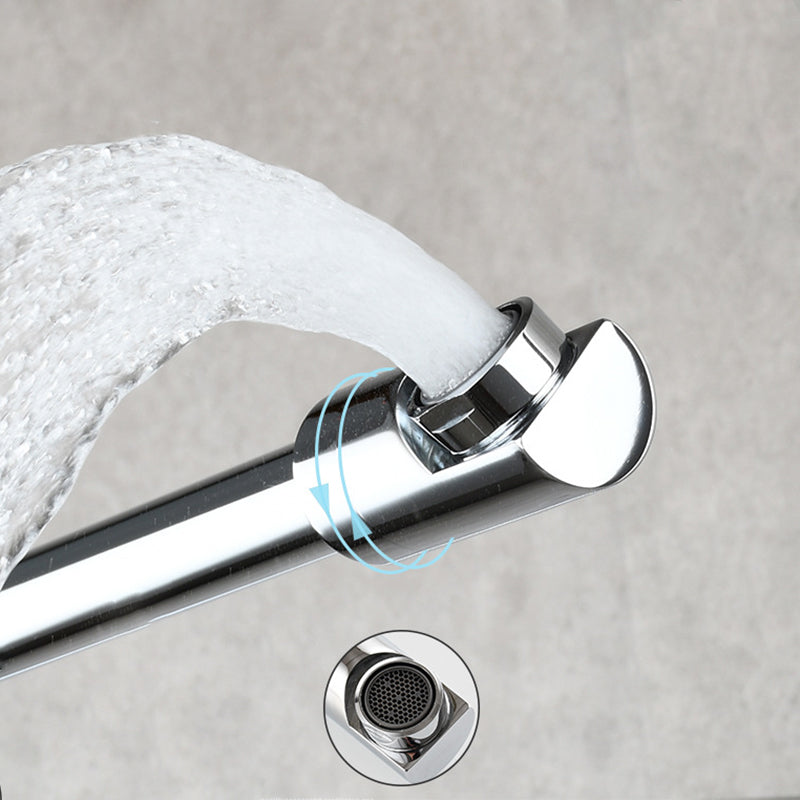 Wall Mounted Pot Filler Faucet With Pull Down Spout Handle NALANI