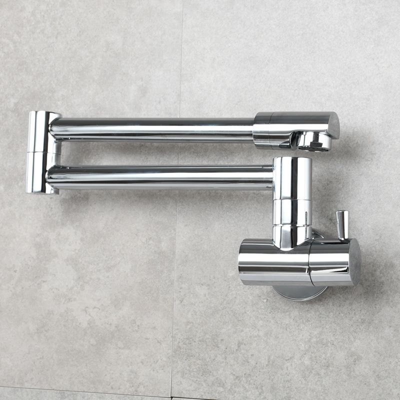 Wall Mounted Pot Filler Faucet With Pull Down Spout Handle NALANI