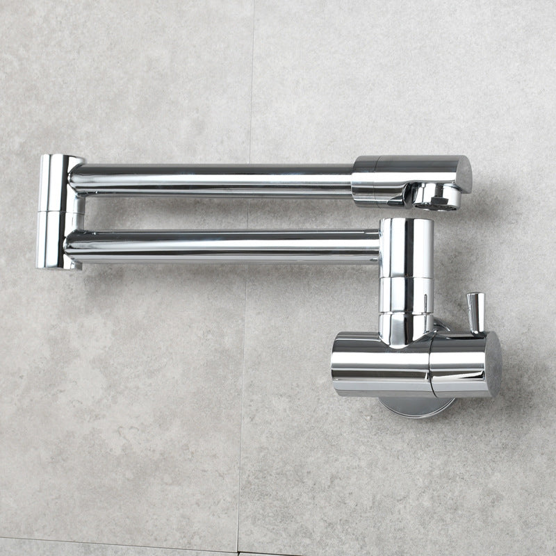 Wall Mounted Pot Filler Faucet With Pull Down Spout Handle NALANI