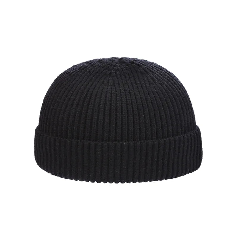 Warm Knit Wool Beanie Hat For Winter Comfort And Style Black 53-59cm NALANI