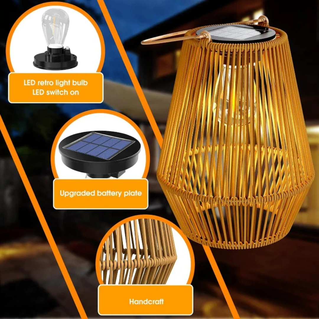 Waterproof Solar Garden Lantern for Outdoor Decor NaLani