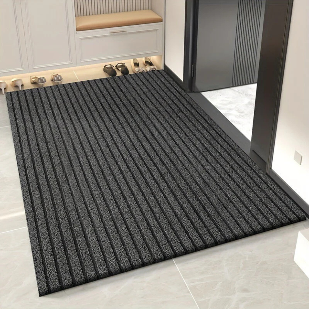 Weatherproof Outdoor Door Mat For Entryway Protection Grey NALANI