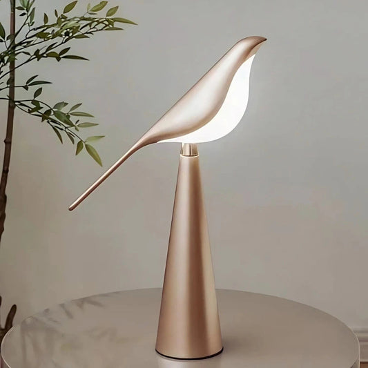 Whimsical Magpie Light with Adjustable Brightness and Design Rose Gold NaLani