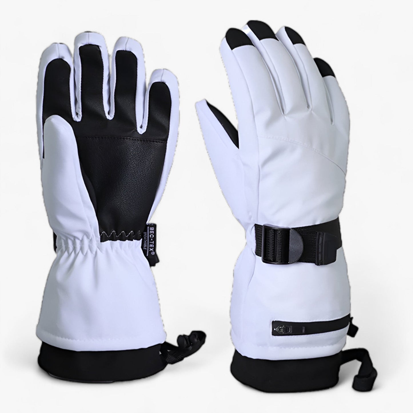 Windproof Warm Winter Ski Mittens for Snow Sports Gear White XL NALANI