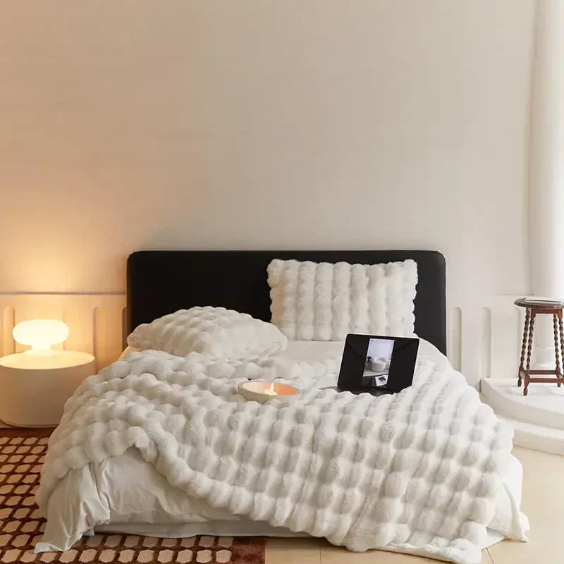Winter Plush Blanket Cozy Warm Throw For Cold Nights NALANI