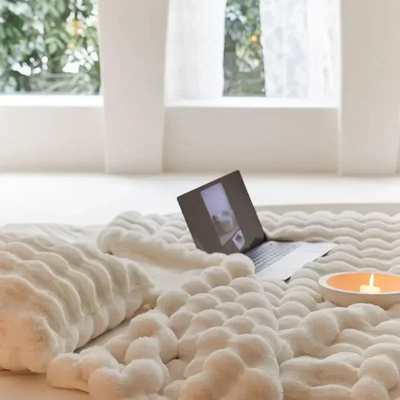 Winter Plush Blanket Cozy Warm Throw For Cold Nights NALANI