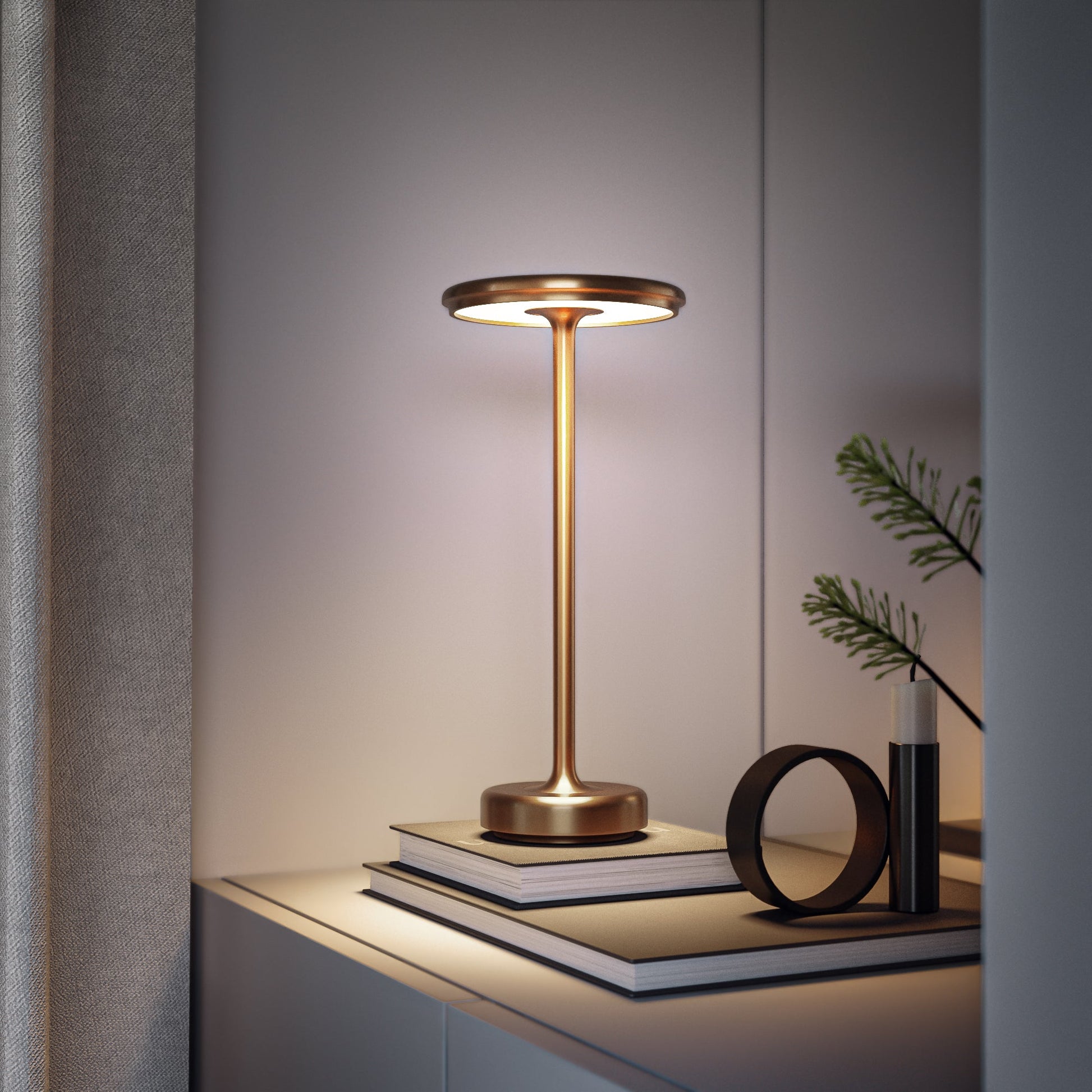 Wireless Table Lamp Adjustable Brightness Indoor Outdoor NALANI