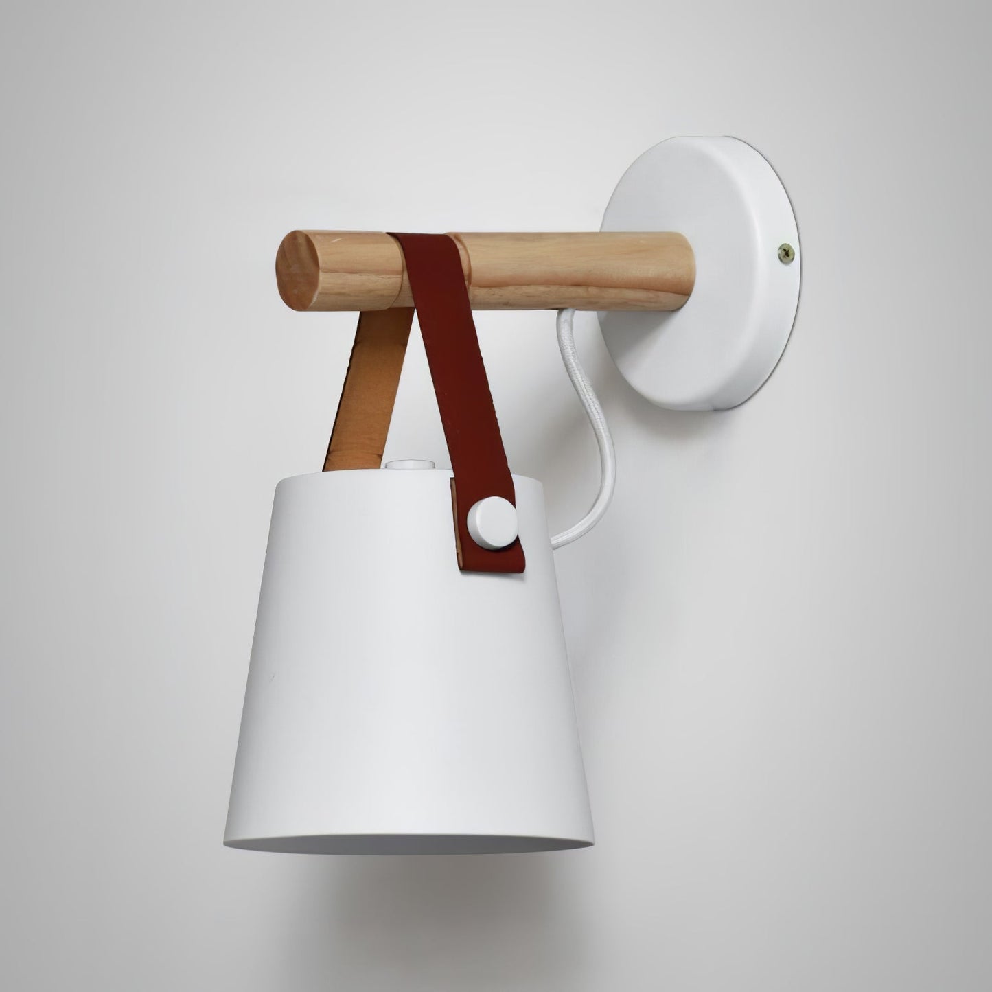 Wooden Conical Wall Light LED Energy Efficient Bedroom Lamp NALANI