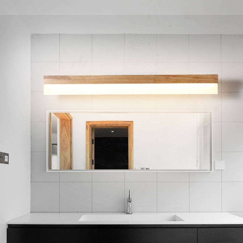 Wooden LED Vanity Light Modern Bathroom Acrylic Shade NALANI