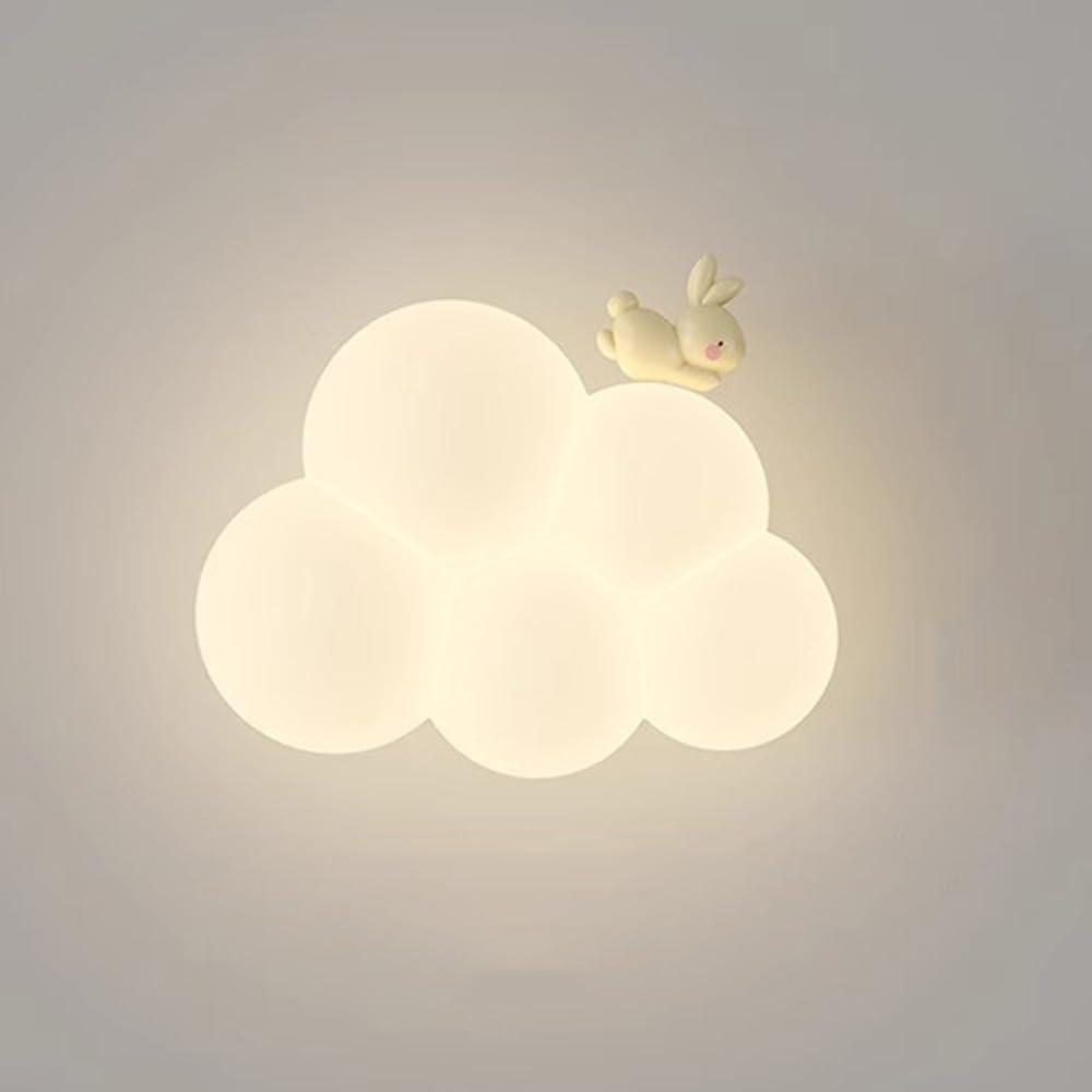 Led Cloud Wall Lamp For Kids Room Soft Night Light rabbit NALANI