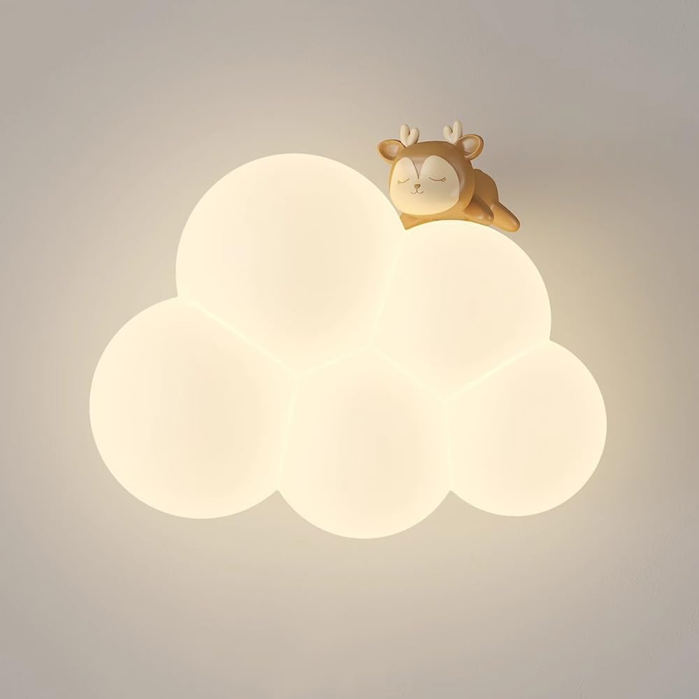 Led Cloud Wall Lamp For Kids Room Soft Night Light deer NALANI