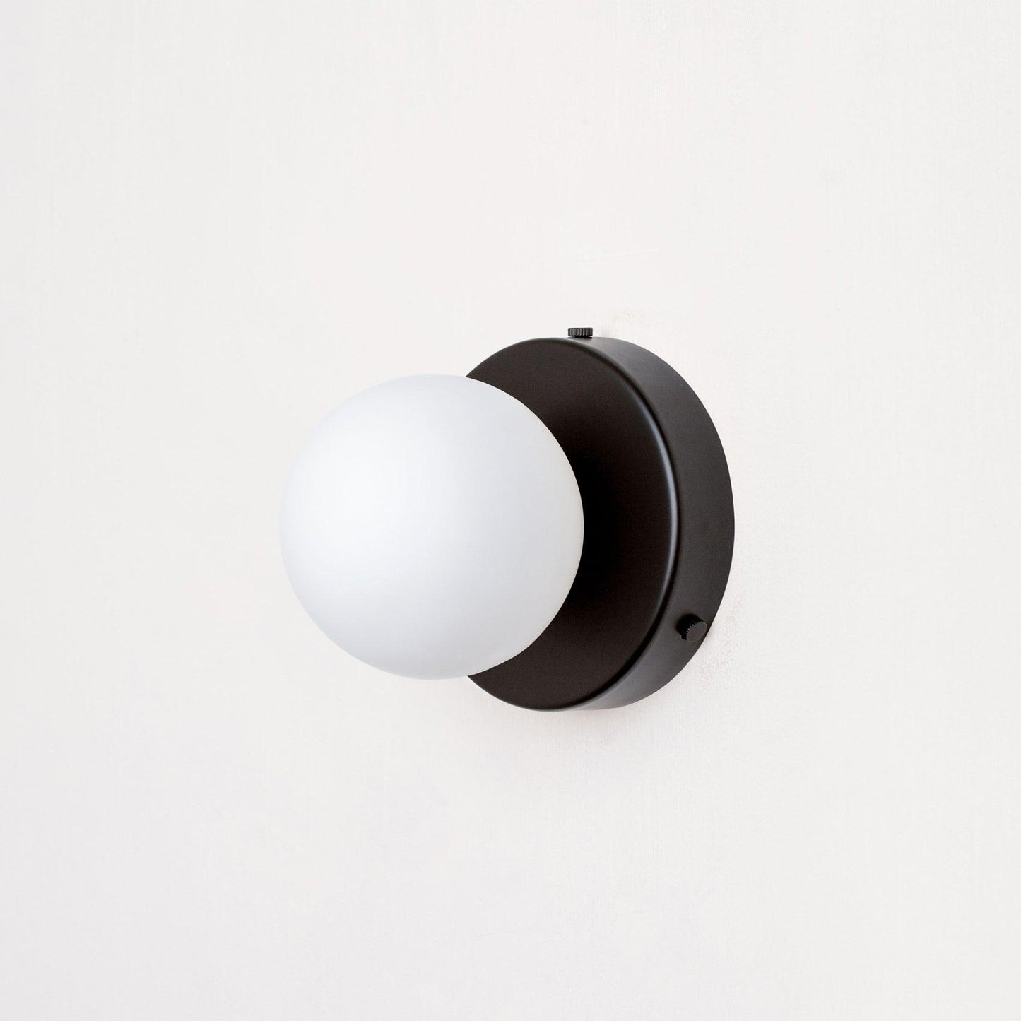 Minimalist Wall Lamp For Cozy Ambient Lighting Adds Charm ∅ 4.7″ x H 4.7″ Dia 12cm x H 12cm Black NALANI