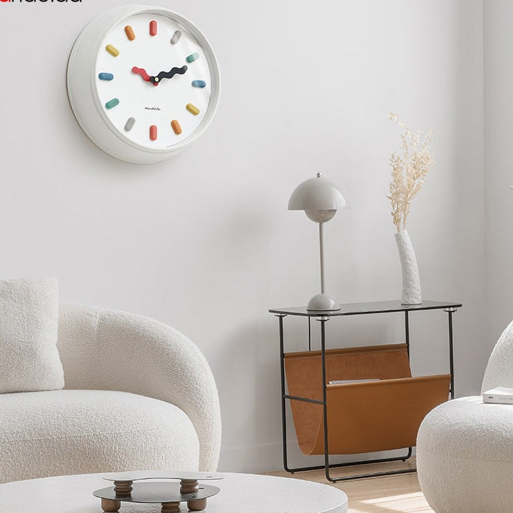 3D Nordic Silent Wall Clock Eco-Friendly Design for Modern Living Rooms NALANI