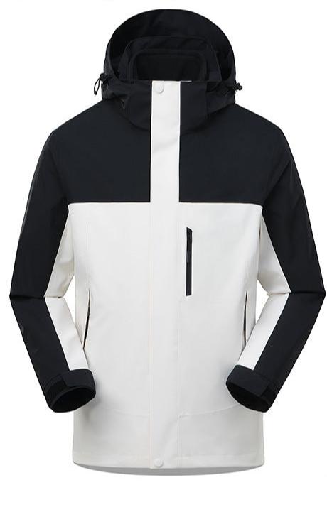 3 In 1 Waterproof Jacket With Removable Lining For Hiking White NALANI