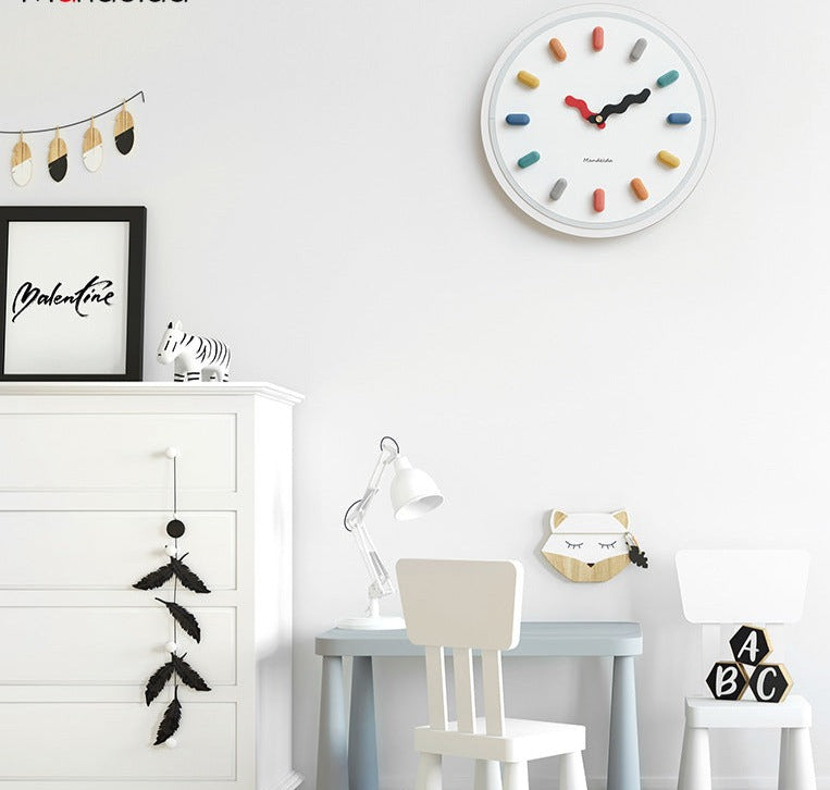 3D Nordic Silent Wall Clock Eco-Friendly Design for Modern Living Rooms NALANI