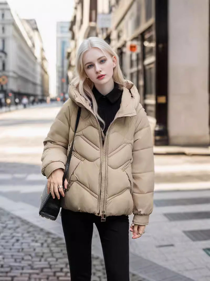 Casual Short Down Jacket With Hood For Women Winter Warm NALANI