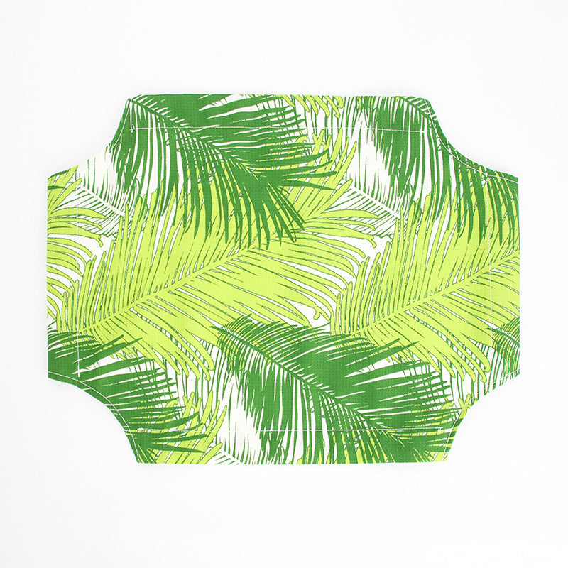 Large Pet Camping Bed for Dogs Removable and Washable Green Print NALANI