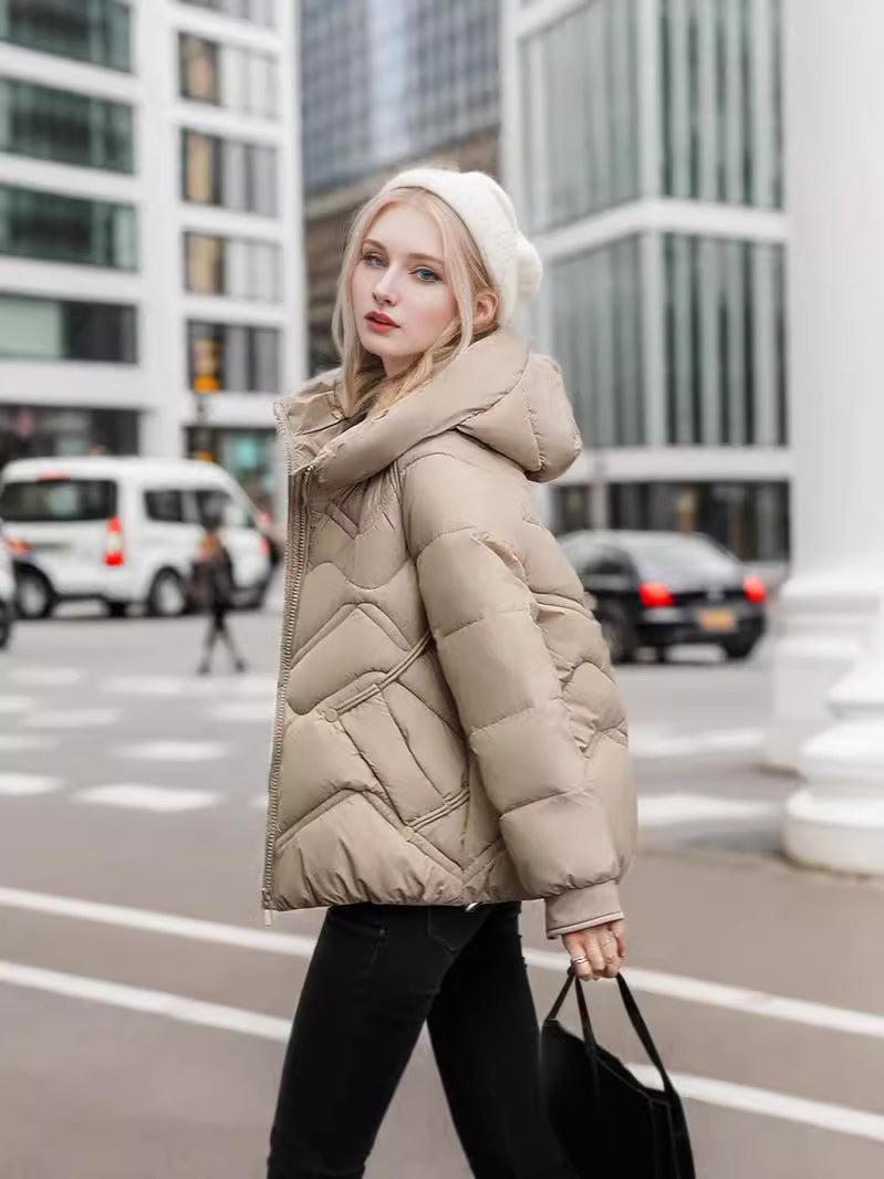Casual Short Down Jacket With Hood For Women Winter Warm NALANI