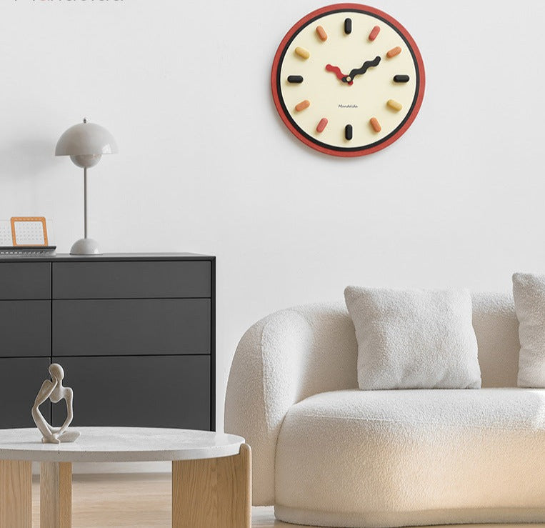 3D Nordic Silent Wall Clock Eco-Friendly Design for Modern Living Rooms NALANI