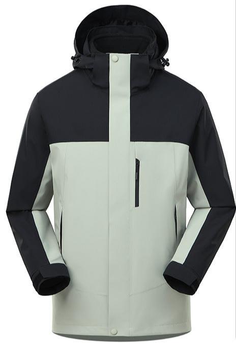3 In 1 Waterproof Jacket With Removable Lining For Hiking Green NALANI
