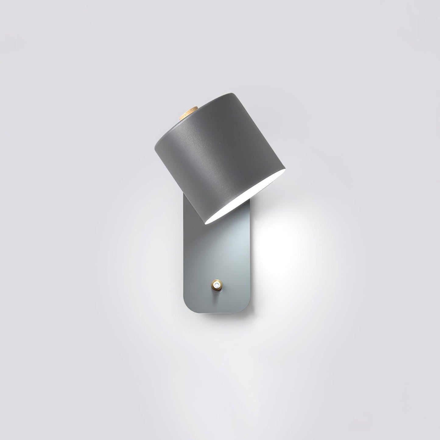 Rotatable Cylinder Wall Lamp With 350 Degree Adjustment ∅ 5.1″ x H 11.8″ Dia 13cm x H 30cm Grey NALANI