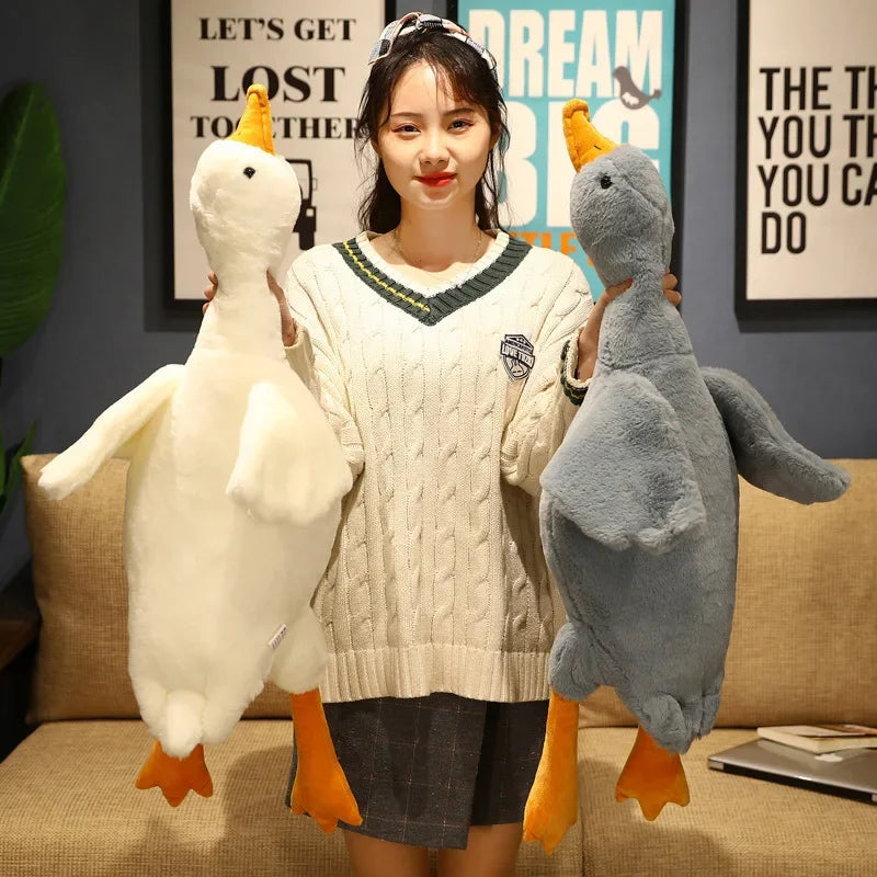 Fluffy Goose Plush Toy For Kids Sofa Pillow Home Decor Gift NALANI Mode