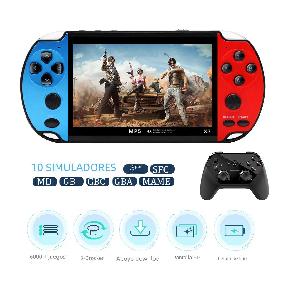 Handheld Game Console With 10000 Games 4 Inch Display NALANI