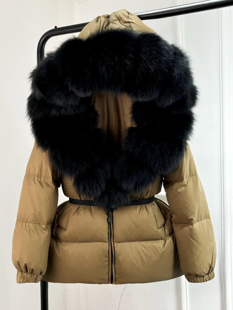 Winter Puffer Jacket With Fur Hood For Women Deluxe NALANI
