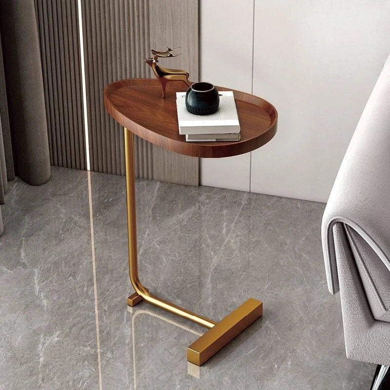 C Shaped Mobile Side Table For Sofa Or Bed In Small Spaces NALANI