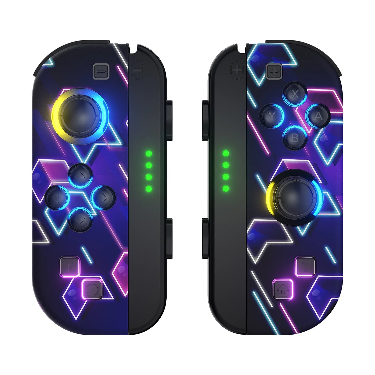 Wireless Bluetooth Gamepad With LED Lighting For Switch Purple LED NALANI